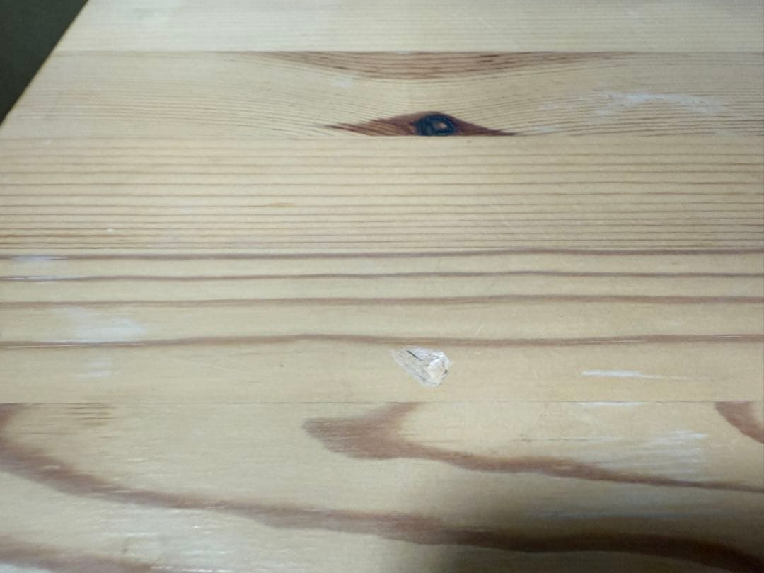 Hk-MARC  無印良品 無垢材 机 引き出しあり