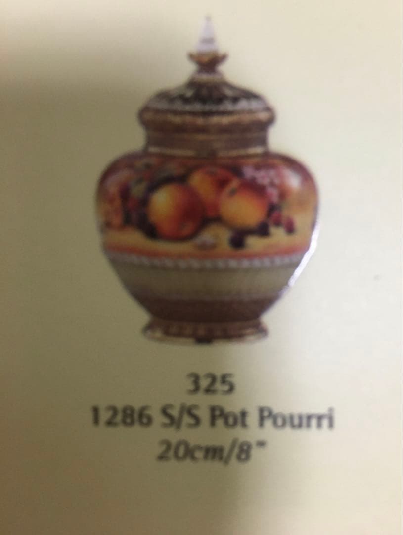  WORCESTER☆フルーツ☆手描き☆22金