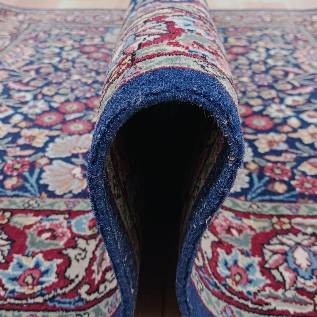 Y3136 トルコ ヘレケ絨毯 ウール 手織 ヘレケサイン 120×93㎝