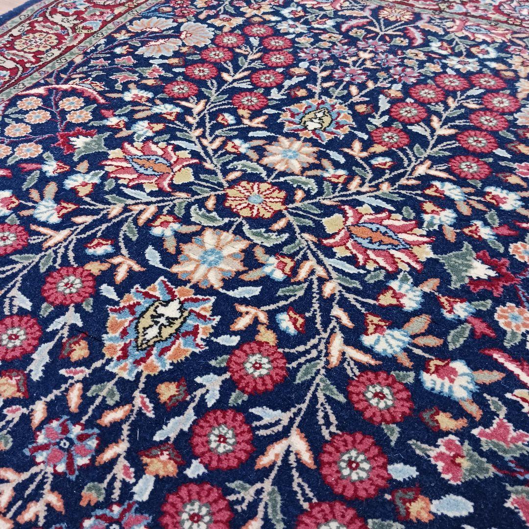 Y3136 トルコ ヘレケ絨毯 ウール 手織 ヘレケサイン 120×93㎝