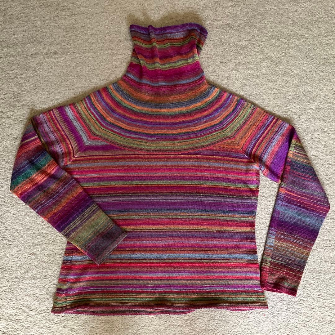 (値下げ最終) M&KYOKO 豪華刺繍ネックウオーマー&クレマチスセーター