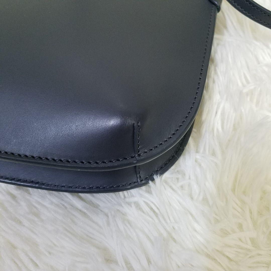 【極美品】A.P.C ショルダーバッグ ダブルポケット レザー グレー 保存袋