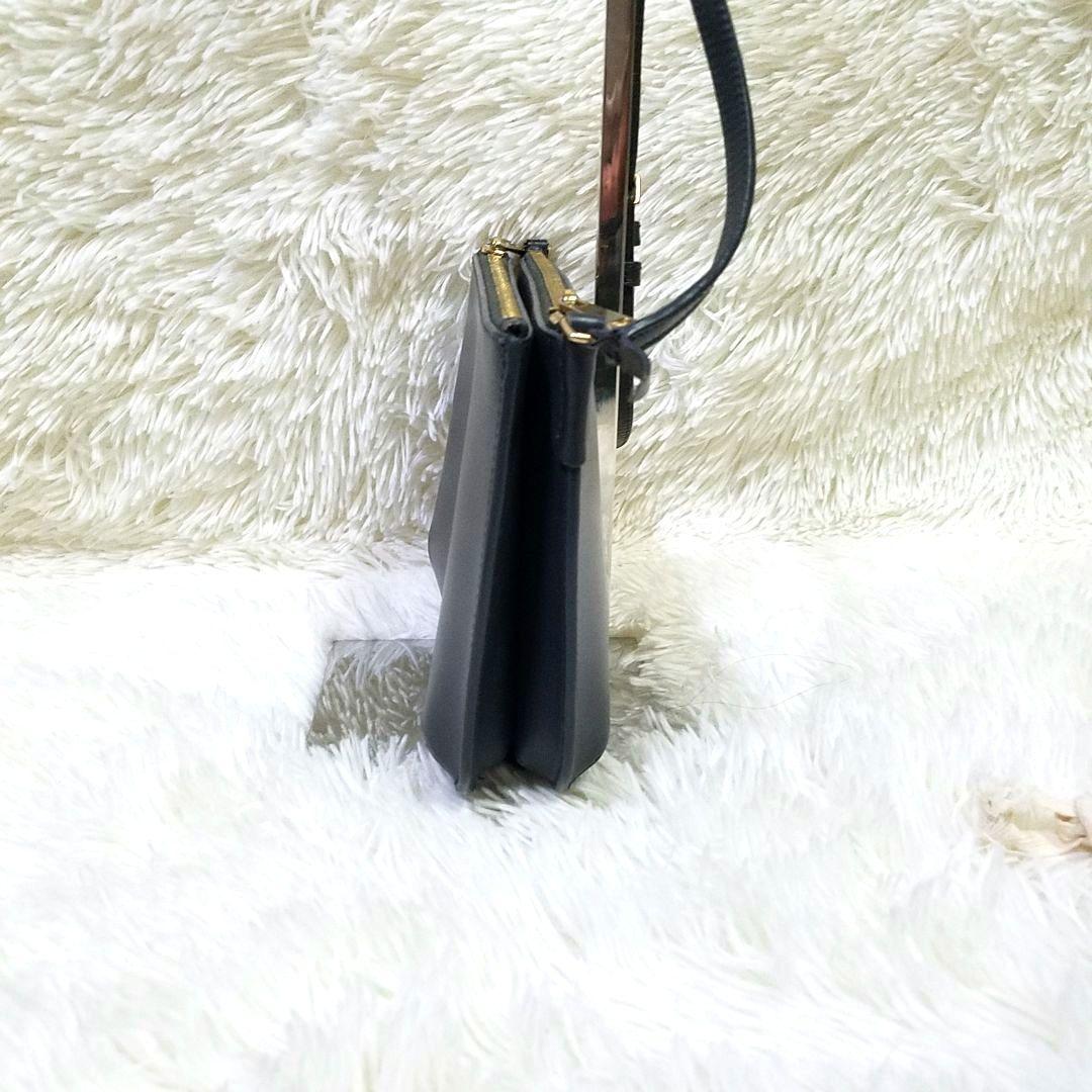 【極美品】A.P.C ショルダーバッグ ダブルポケット レザー グレー 保存袋