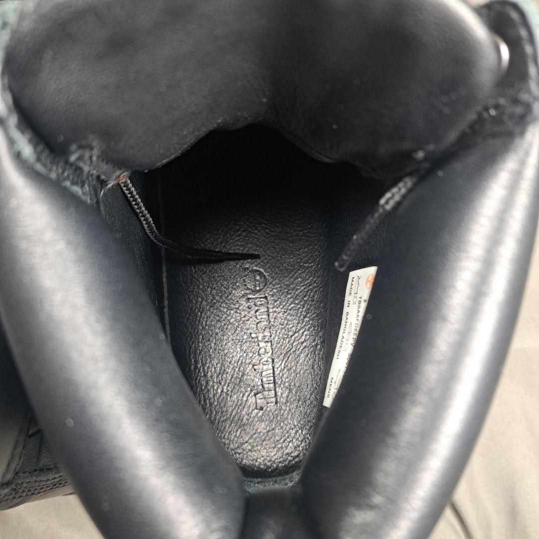 Timberland　編み込み　プレミアムウーブンブーツ　26㎝　ブラック