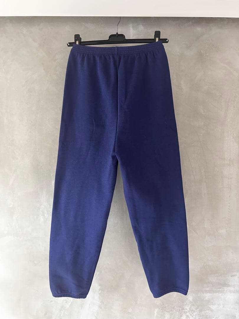 【BALENCIAGA】ブルー ロゴ入りスウェットパンツ サイズ10