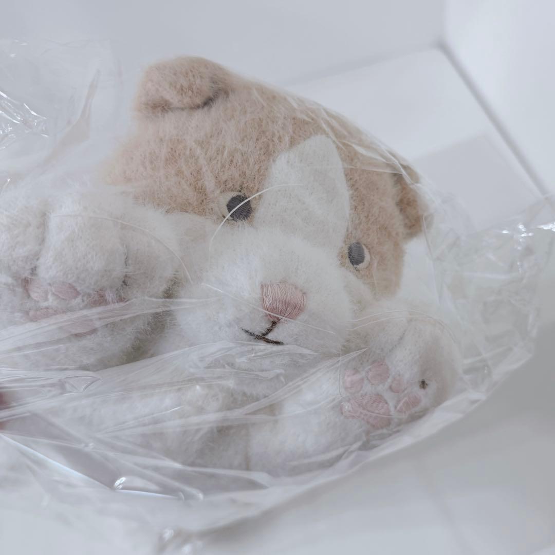 新品　ジェラートピケ　CATティッシュケース　ベージュ　ジェラピケ　完売品