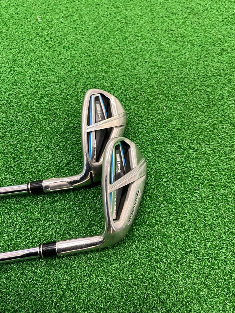 SIM MAX OS 単品アイアンAw Sw セット　純正スチールs