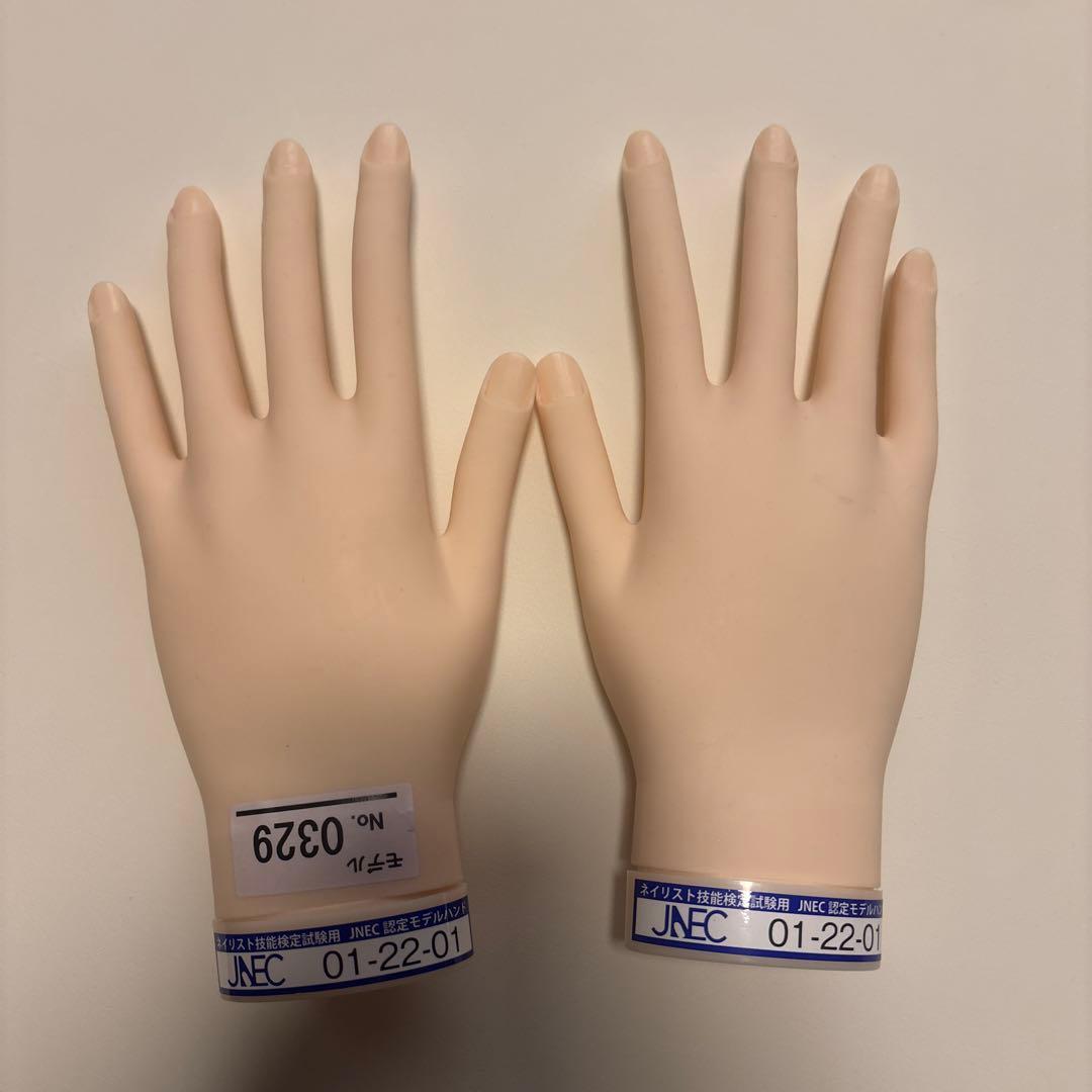 認定モデルハンド　骨折なし　ネイリスト検定　ネイル　付属品未使用