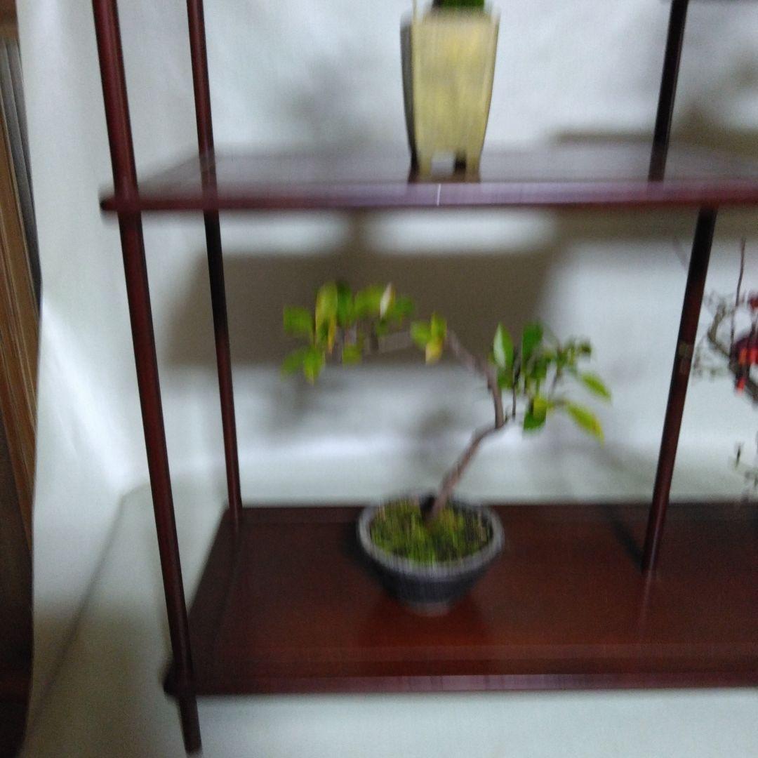 盆栽　棚飾り台　添え台付