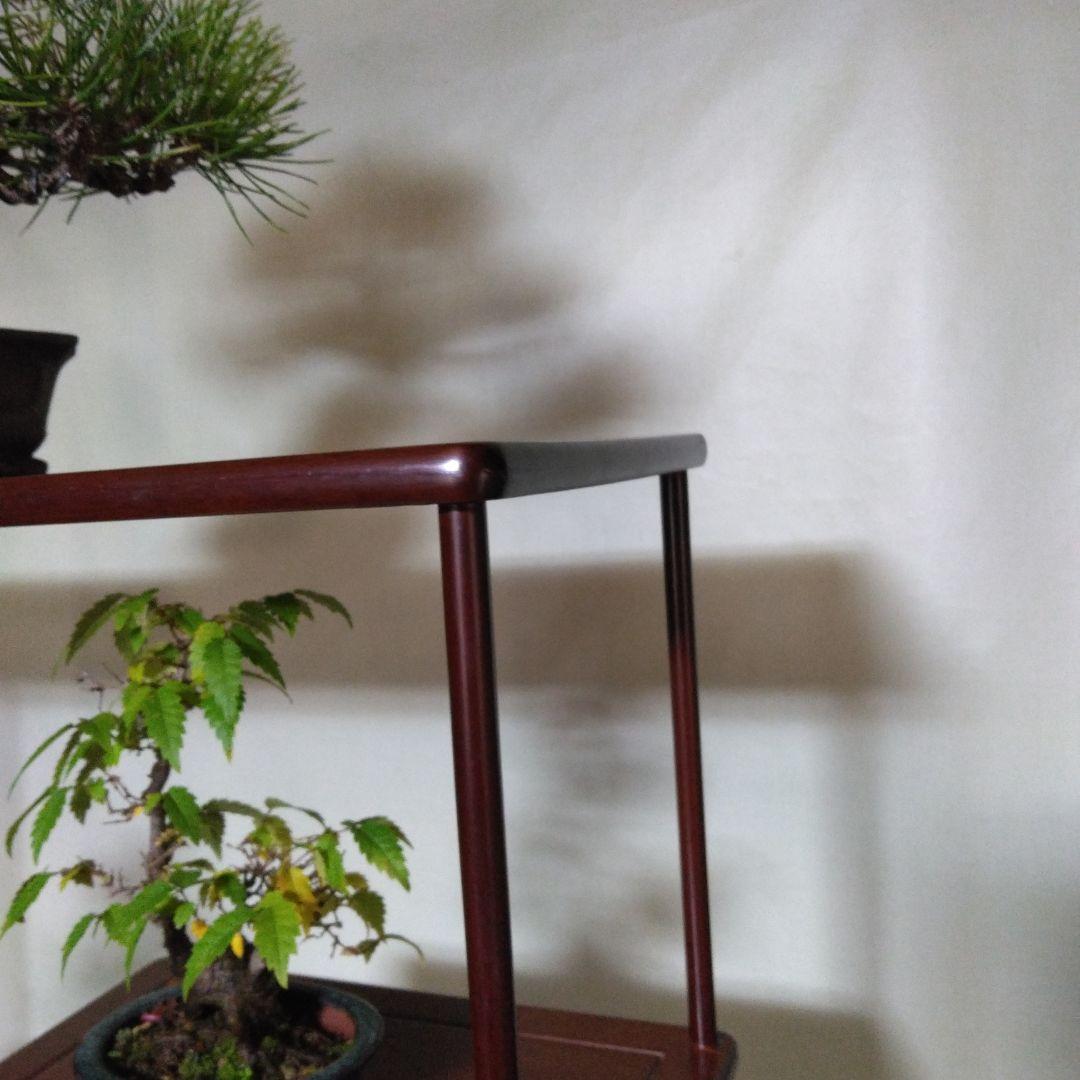 盆栽　棚飾り台　添え台付