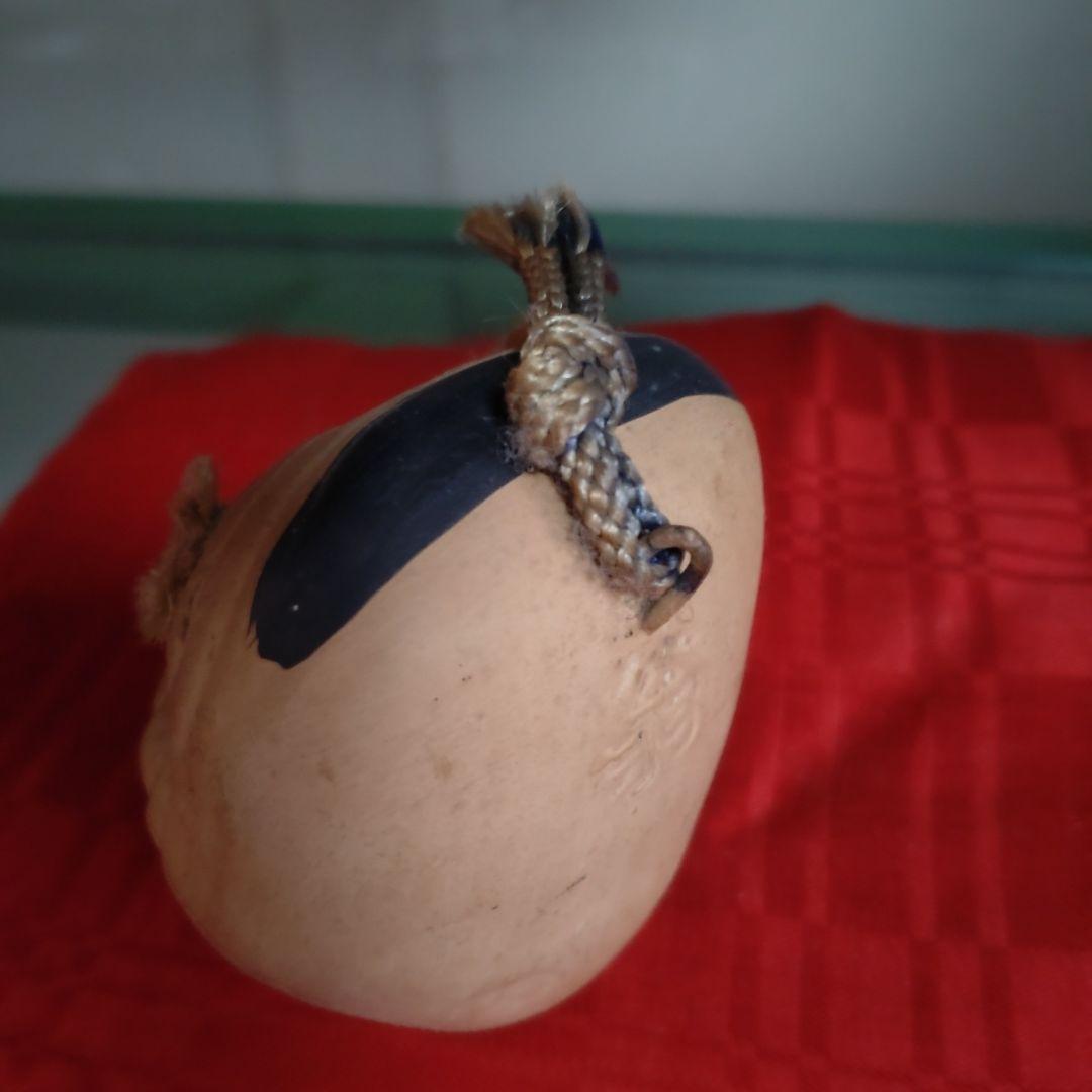 昭和　伝統的な翁の陶器製土鈴