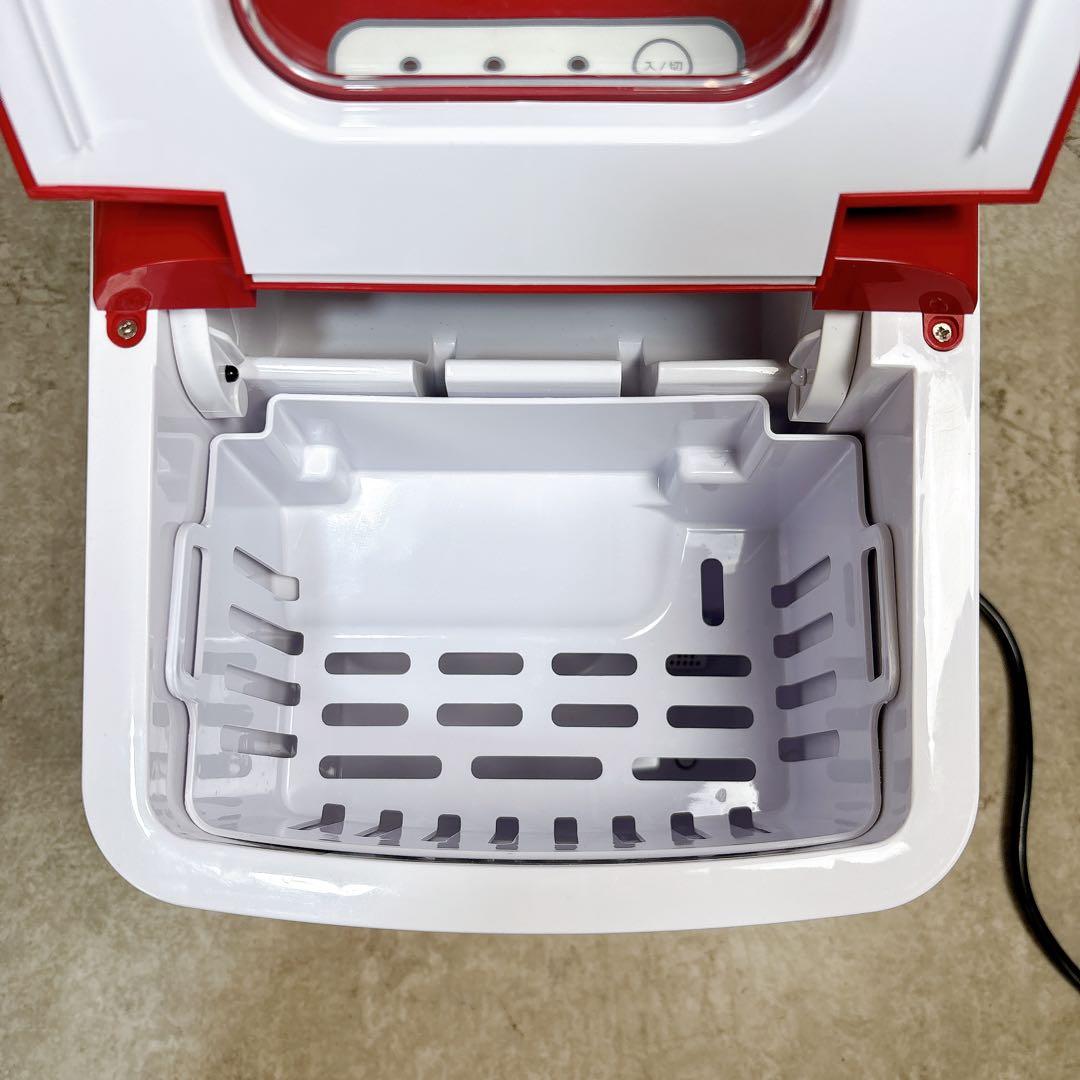 ベルソス 家庭用 コンパクト高速製氷機 レッド VS-ICE07RD