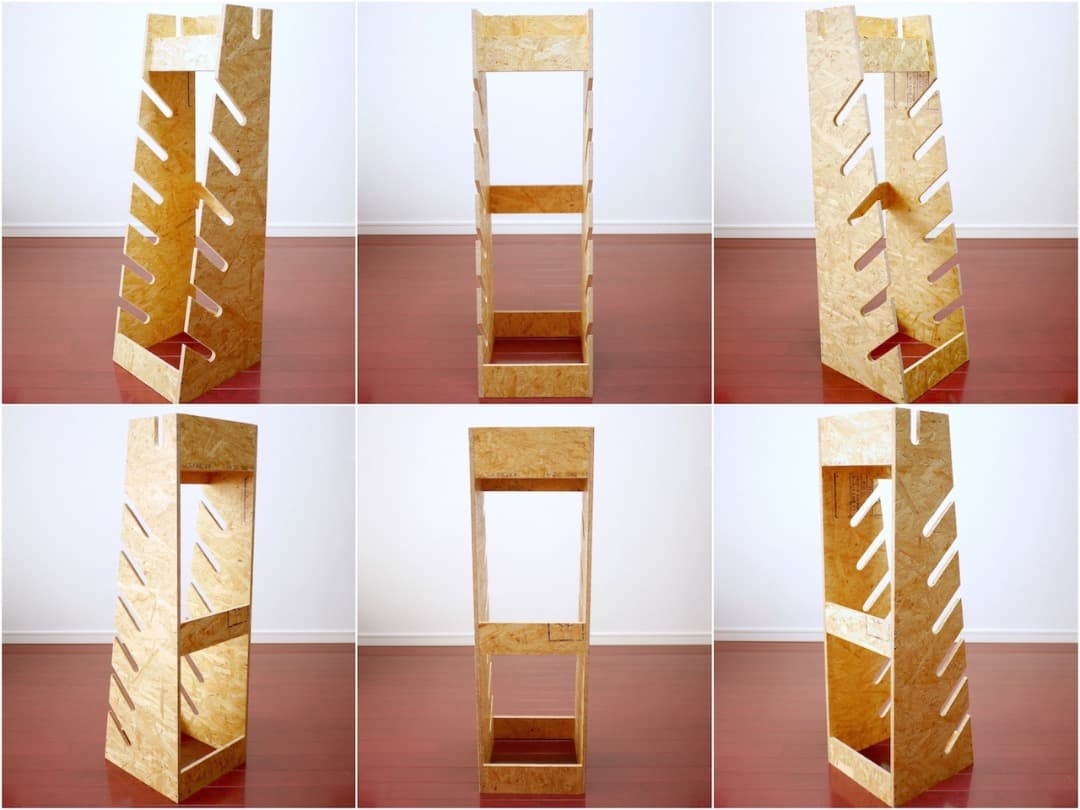 スケートボード&スノーボード用 ディスプレイラック (6+1) スタンド