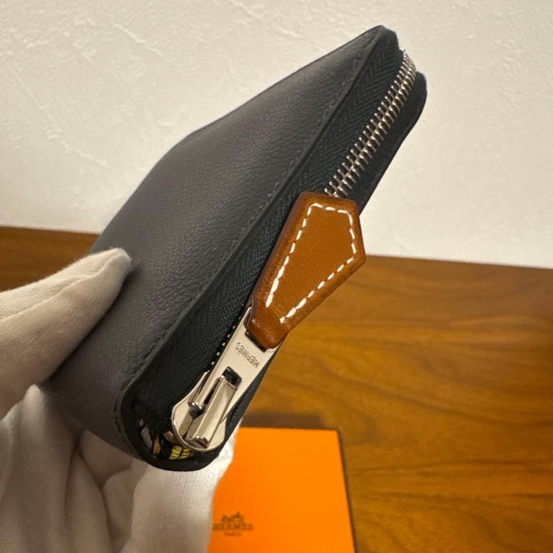 エルメス　シルクインコンパクト　キャバン　ノアール