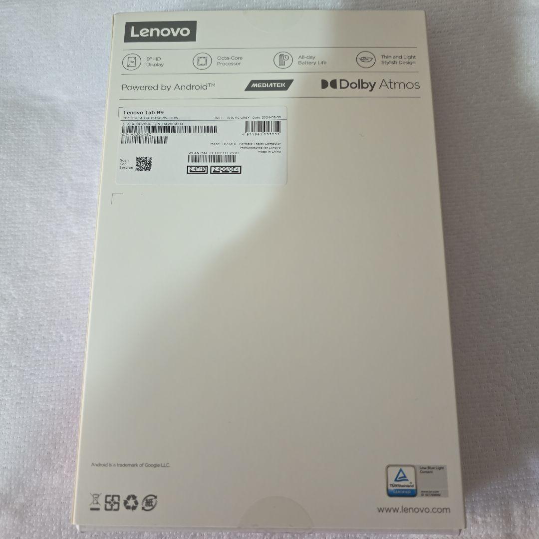 Lenovo Tab B9 4GB 64GB Wi-Fiモデル