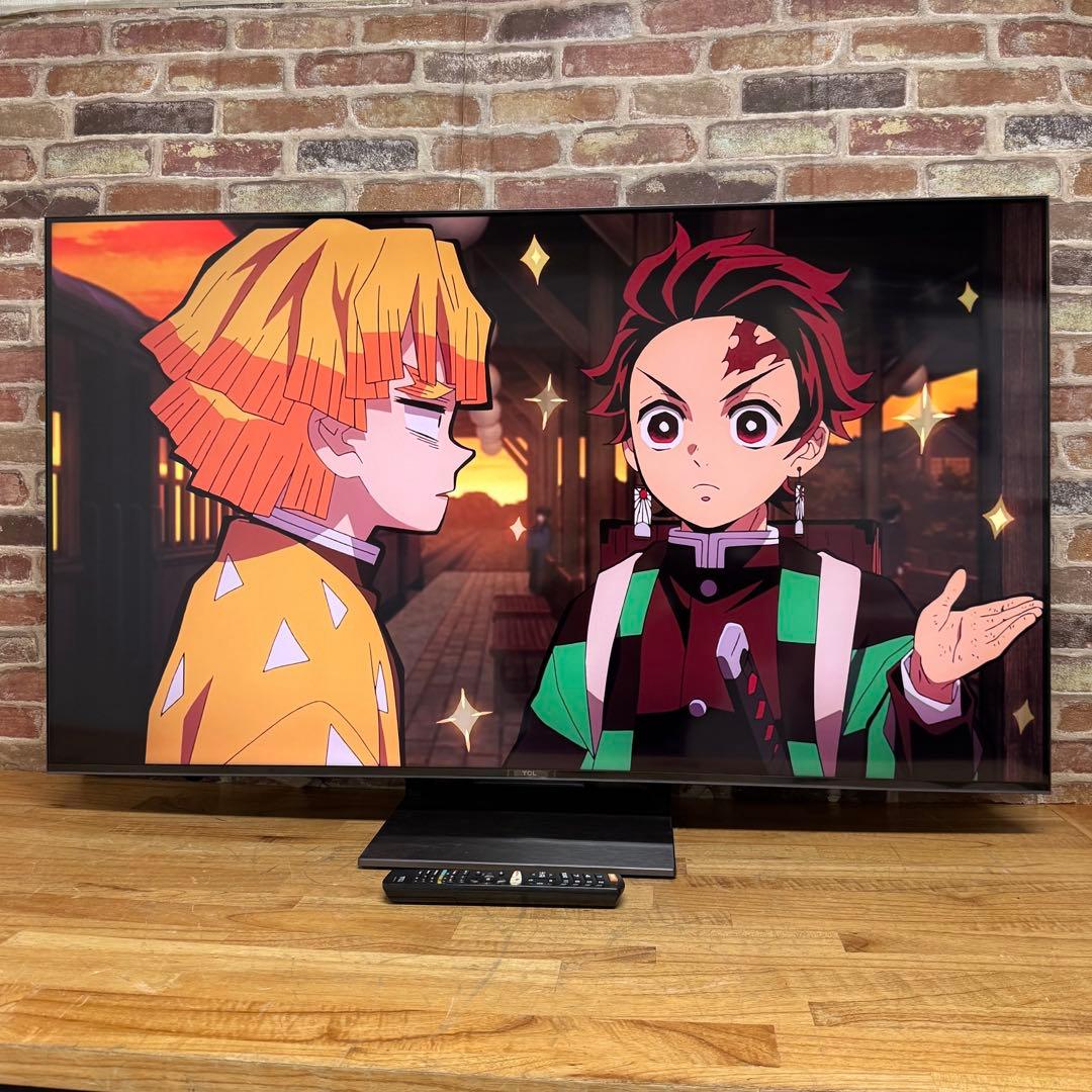 TCL 55V型 4Kチューナーレステレビ 量子ドット 55C745 動画アプリ