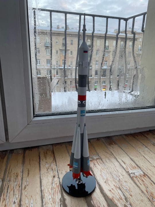 ロシアのソユーズロケット（精密模型）