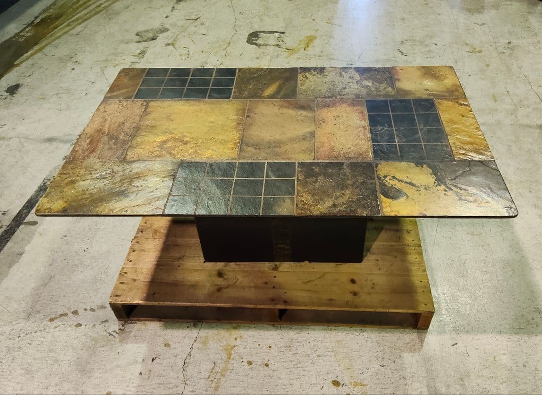 発送・引取可能！ ヴィンテージ タイル コーヒーテーブル センターテーブル