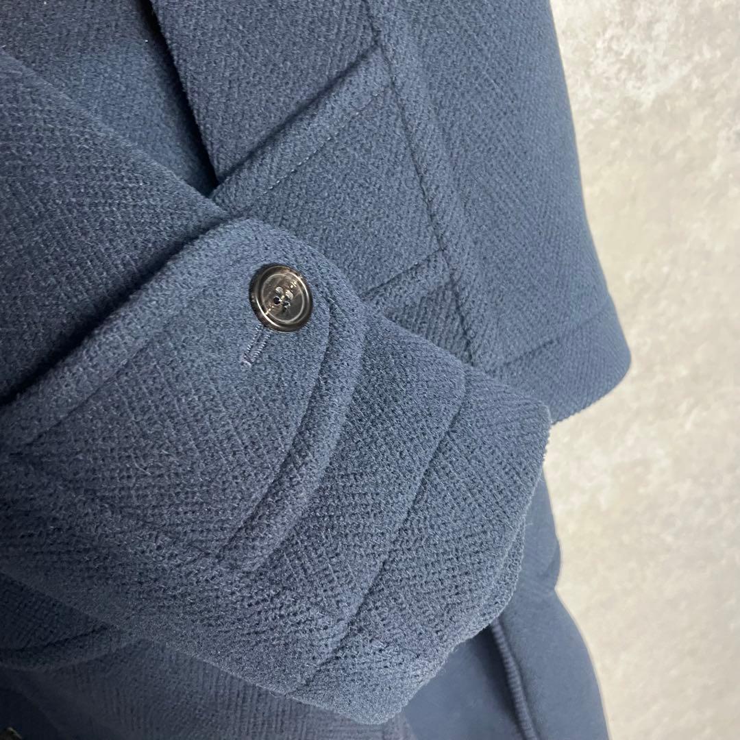 一点物　ムーアブルック　ダッフルコート　ブルー　英国モデル　nigelgreen