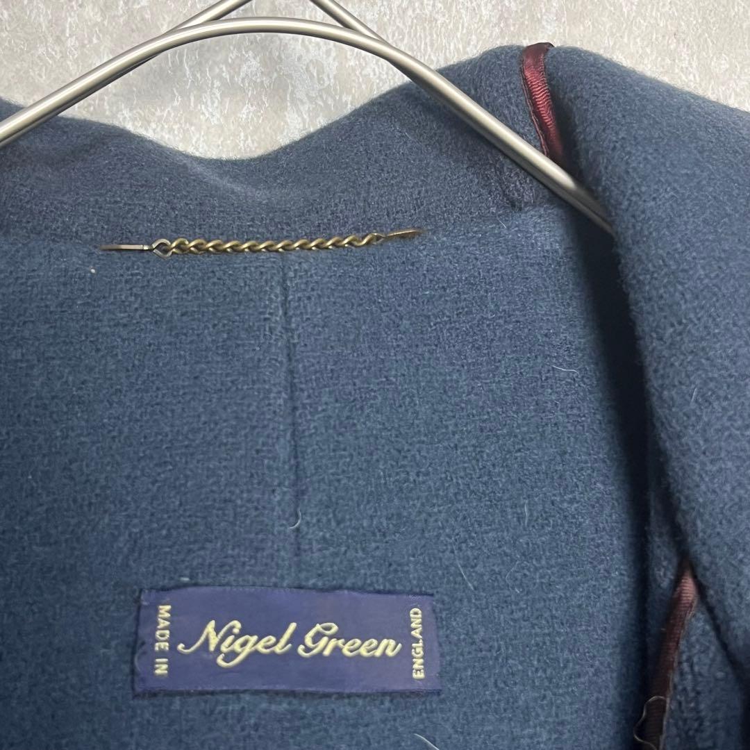 一点物　ムーアブルック　ダッフルコート　ブルー　英国モデル　nigelgreen
