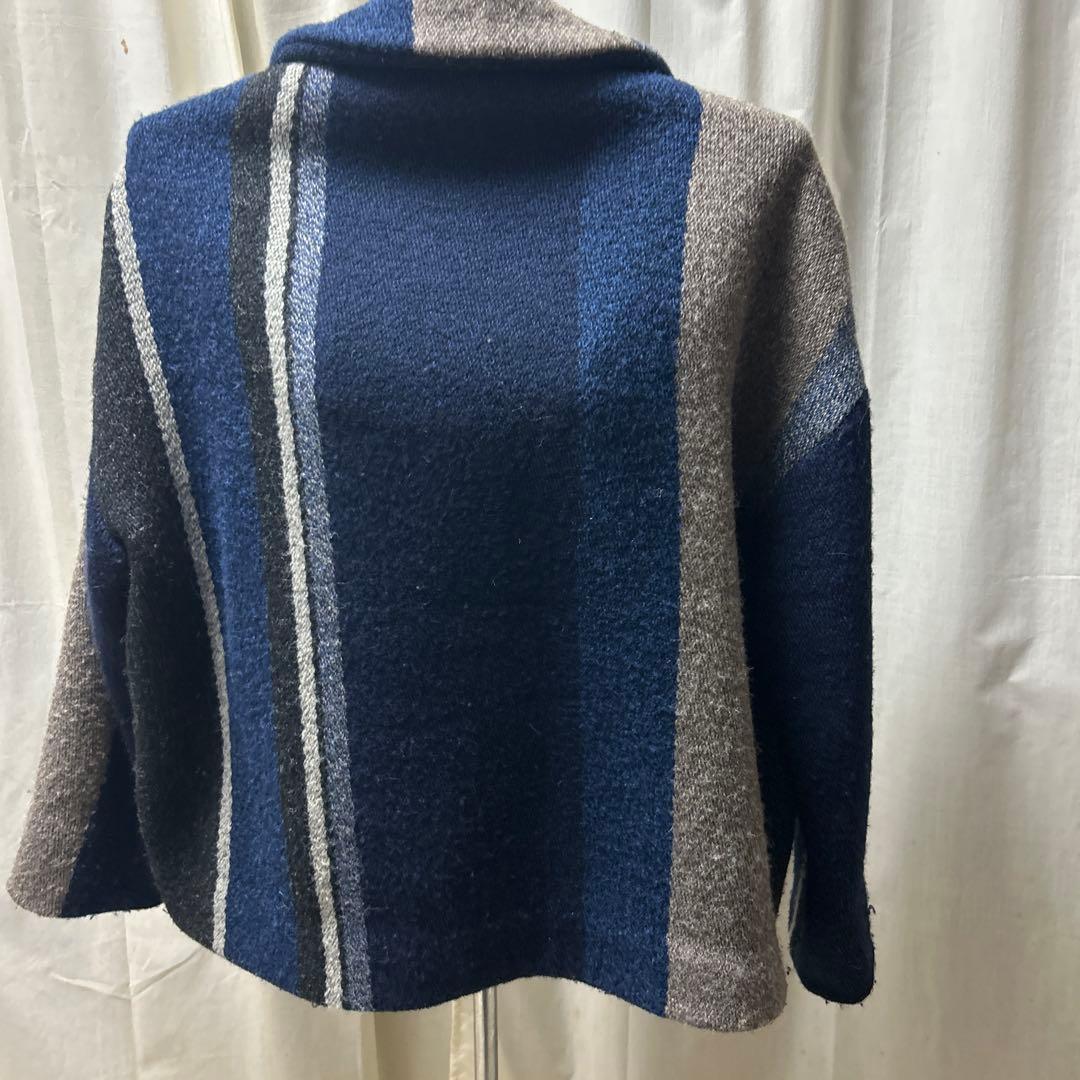 ウール混合 ダブルボタン ピーコート 45R