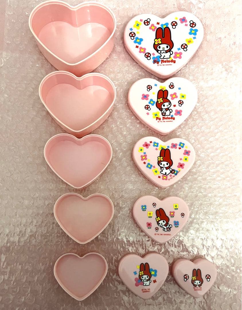 サンリオ マイメロディ ハート型 マトリョーシカ風 小物入れ ケース