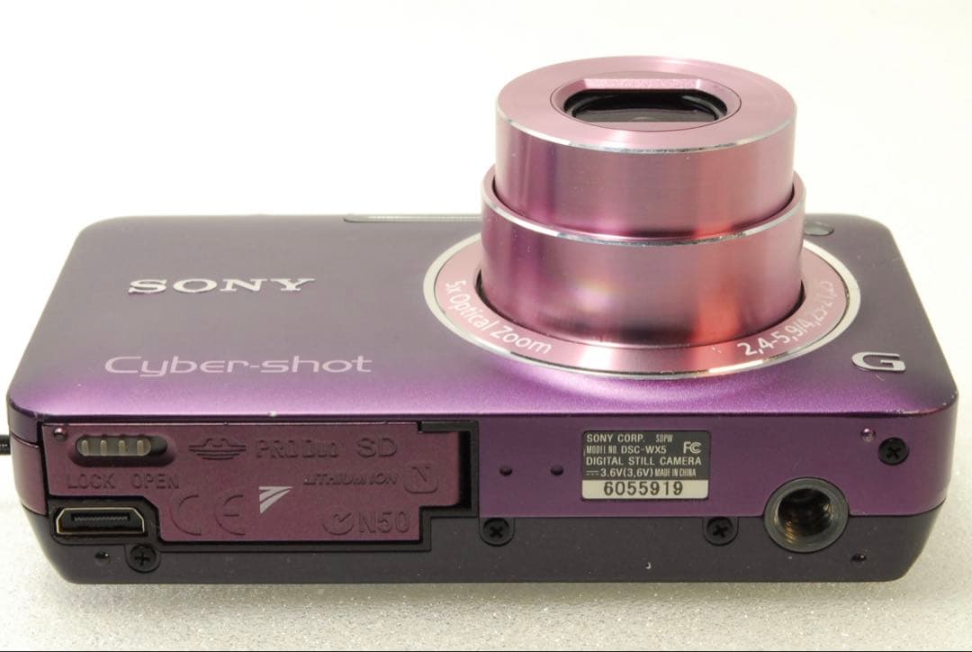 サン_SONY DSC-WX5 ❤️スマホ転送 動作確認済 パープル