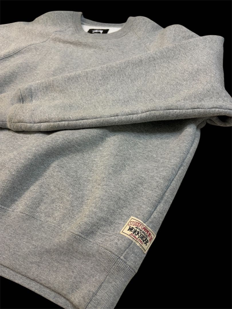 stussy relaxed crew sweat グレー