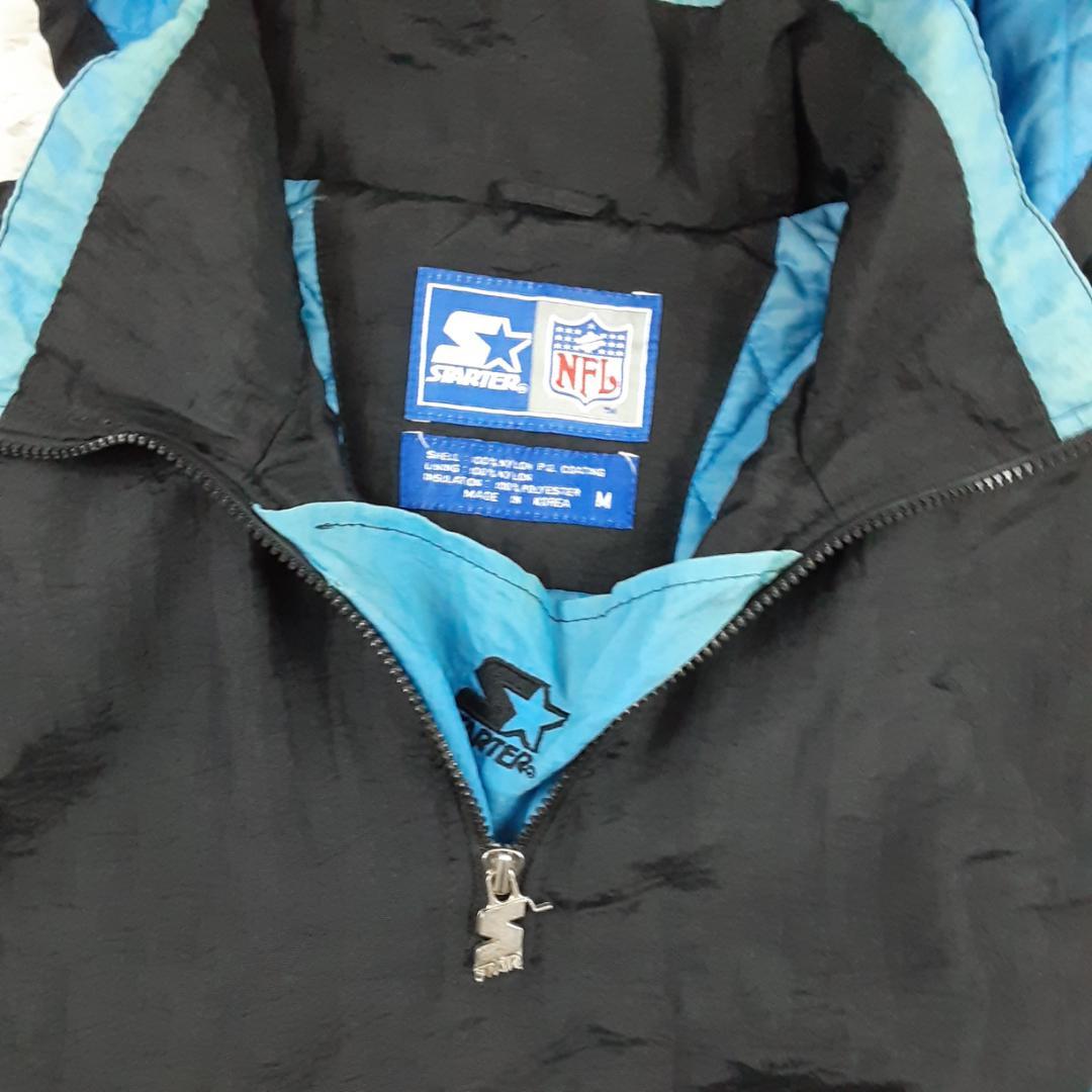 美品◎STARTER NFL OILERS プルオーバーナイロンジャケット 黒