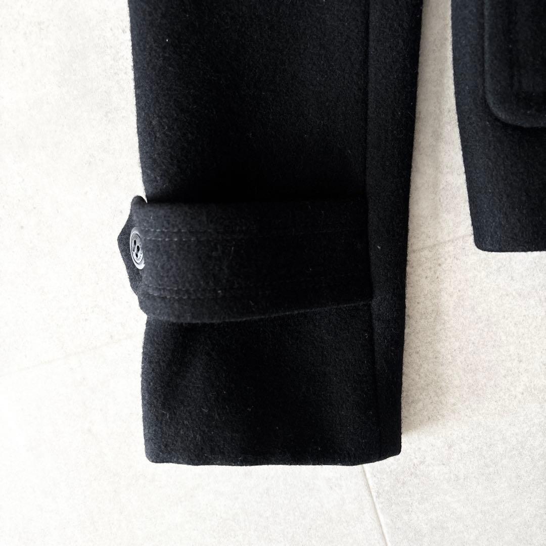 アンゴラ✨️バーバリーブルーレーベル ベルテッドコート 38 黒 ノバチェック