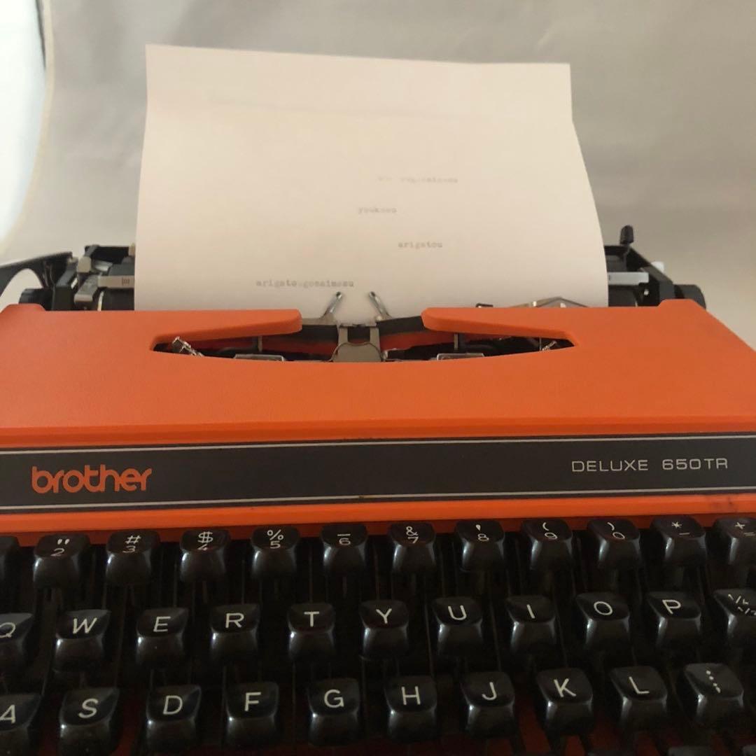 BROTHER DELUXE 650TR タイプライター　昭和レトロ