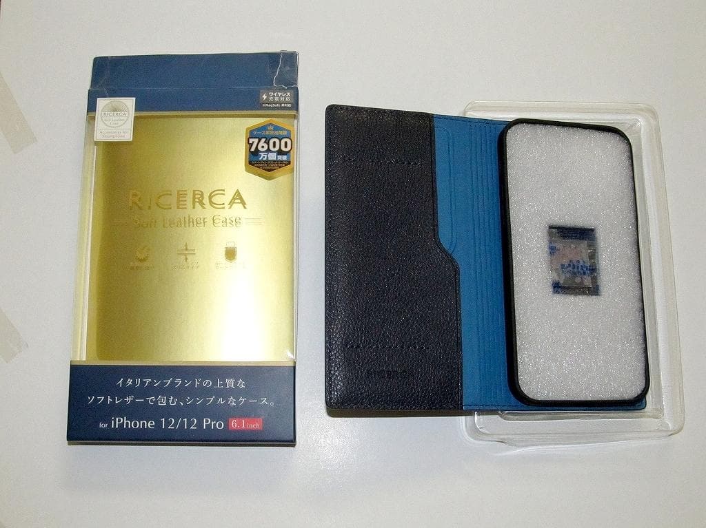 【美品】iPhone12 64GB レッド SIMフリー レザーケース付き