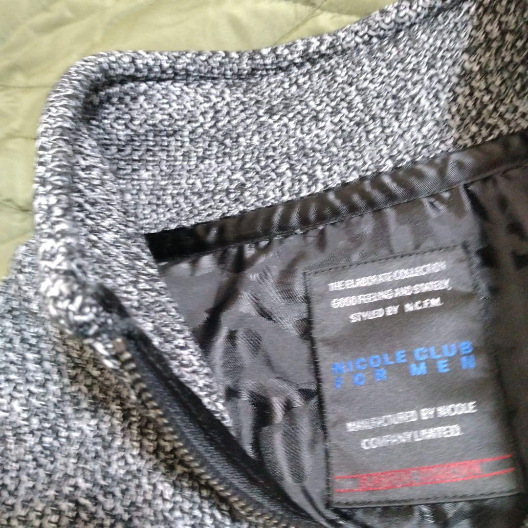 ニコルクラブフォーメン　スタンドカラージップアップジャケットブルゾン