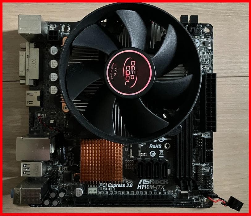 ASRock H110M-ITX マザーボード、i7　6700CPU　fan