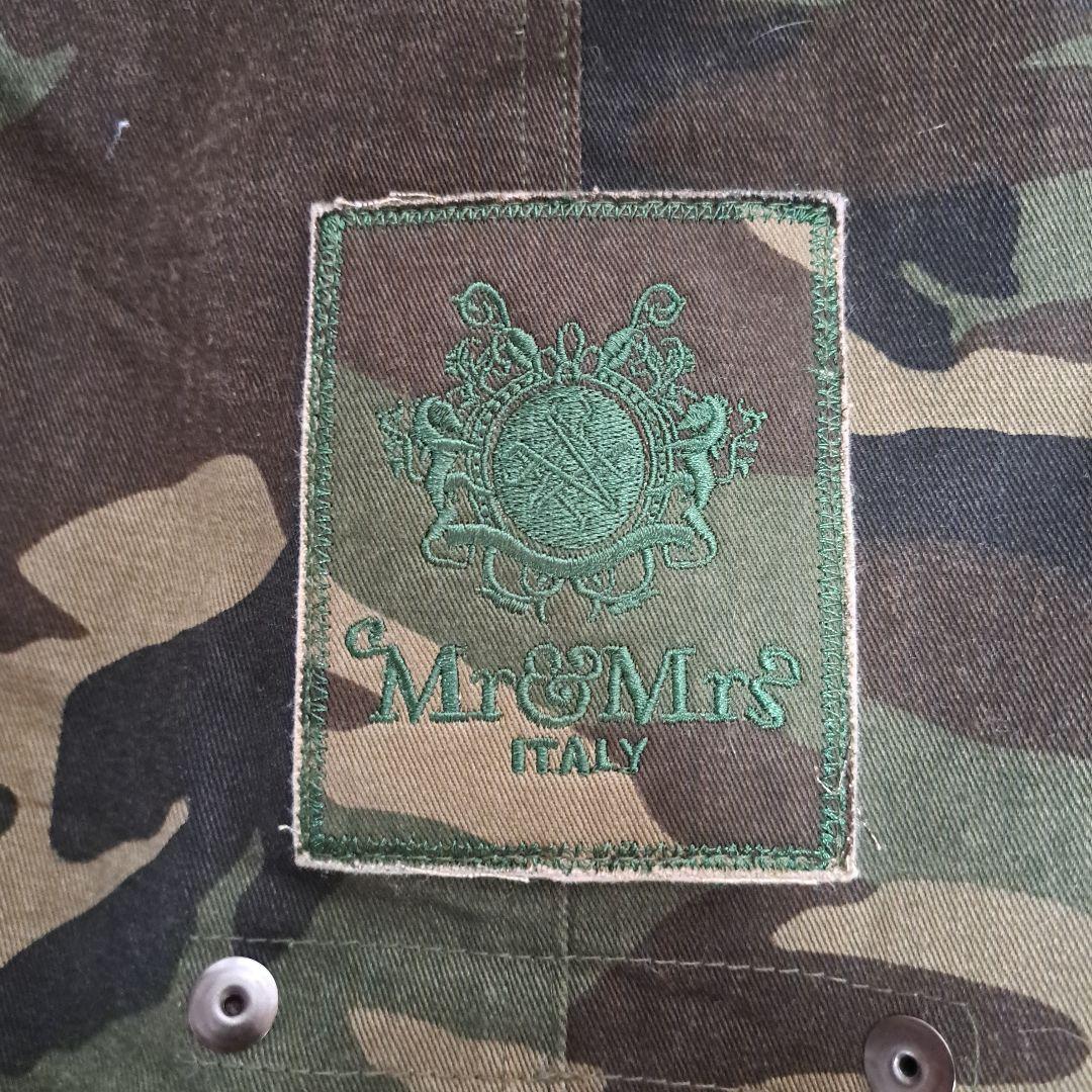 mr&mrs italy 総裏ボア カモフラ ミリタリーモッズコート フード