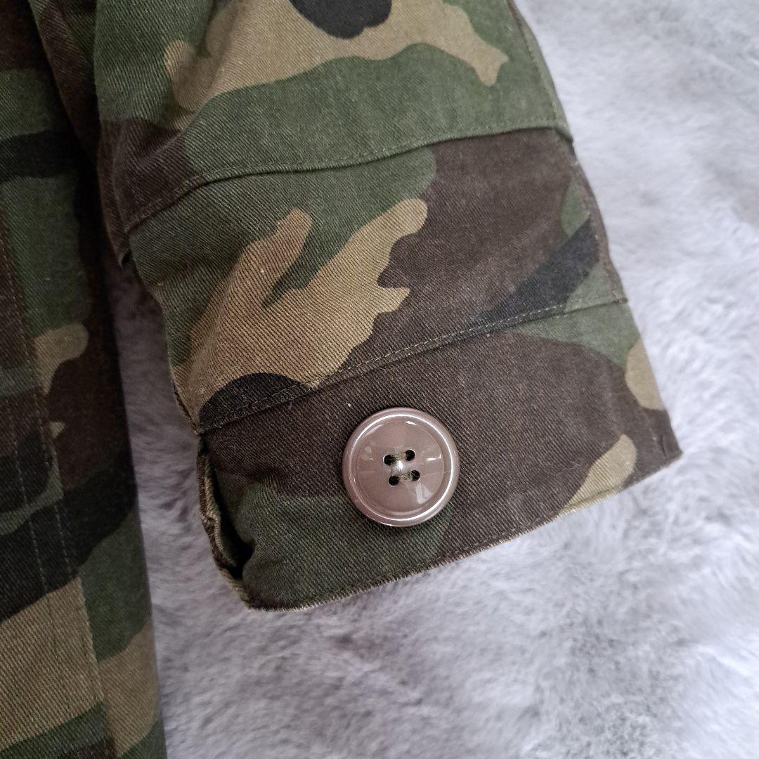 mr&mrs italy 総裏ボア カモフラ ミリタリーモッズコート フード