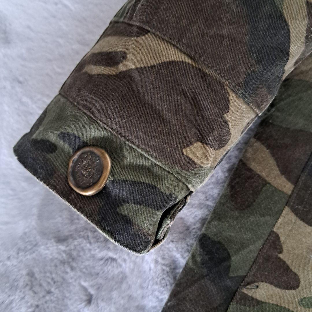 mr&mrs italy 総裏ボア カモフラ ミリタリーモッズコート フード