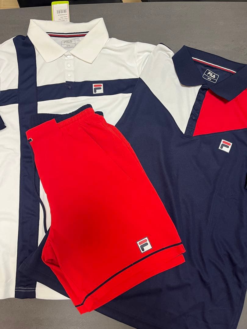 日本未発売レア‼️ドイツ輸入　3点セット　　フィラFILA Ｍ(日本Lサイズ相当)