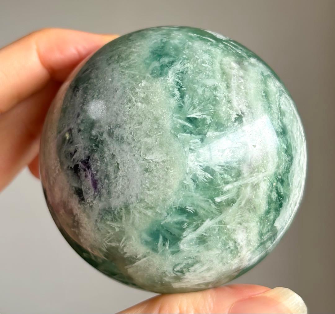 最終値下げ　高品質　エンジェルフェザーフローライト　スフィア　BIGサイズ