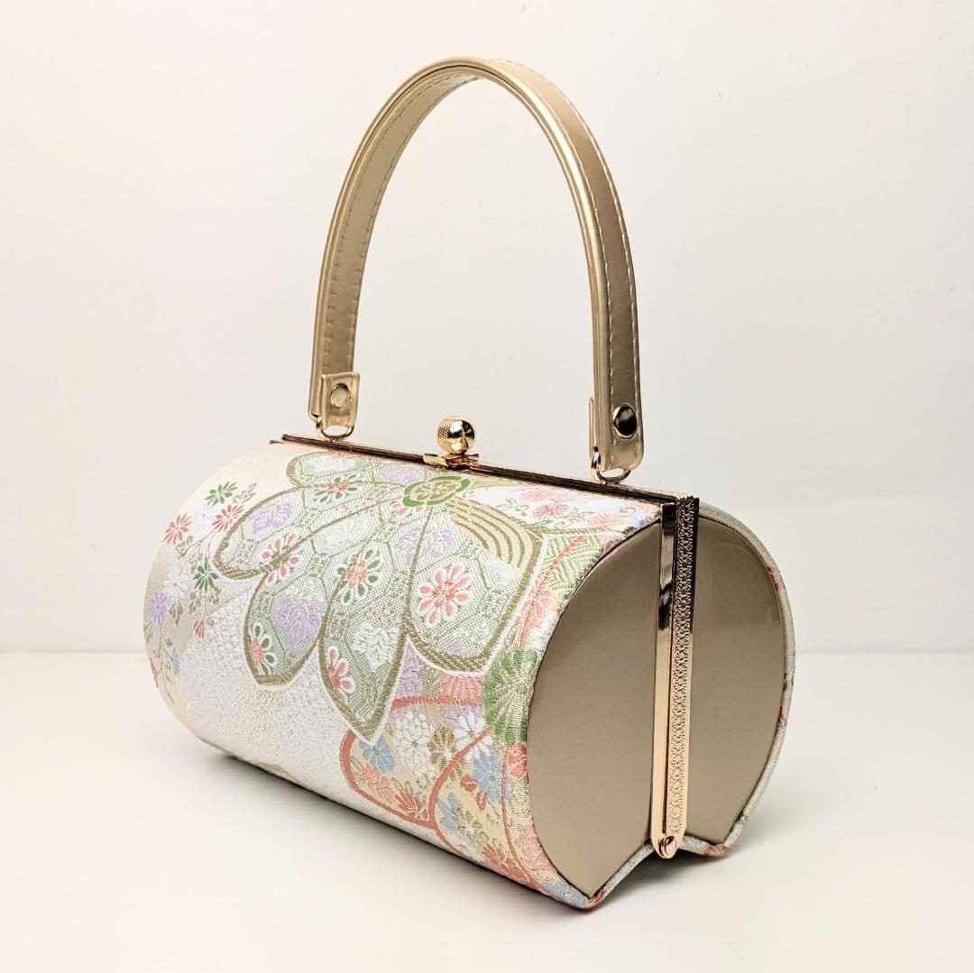 草履バッグセット 振袖 フォーマル 帯地 ゴールド フリーサイズ w22-5