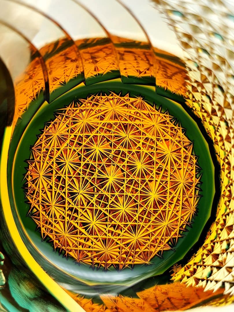 最上位作☆但野英芳 江戸切子 『風神』ロックグラス（切子 江戸切子 薩摩切子）