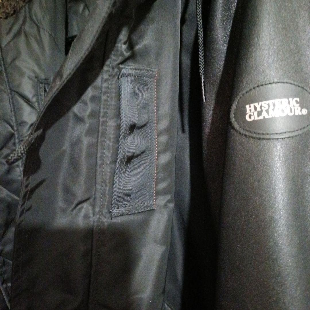 ヒステリックグラマー 【希少】 黒 フード付き モッズコート