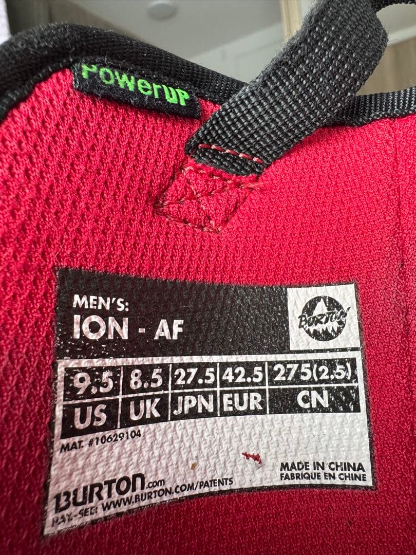 BURTON　スノーボードブーツ　ION AF　27.5cm　バートン アイオン