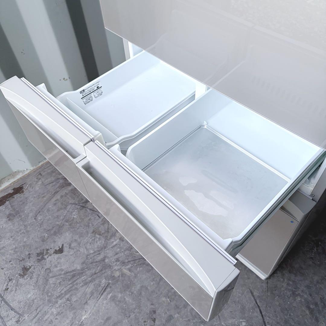 運搬取付無料！ルーセントアイボリー純正東芝マジック大容量6ドア冷蔵庫！完動超美品