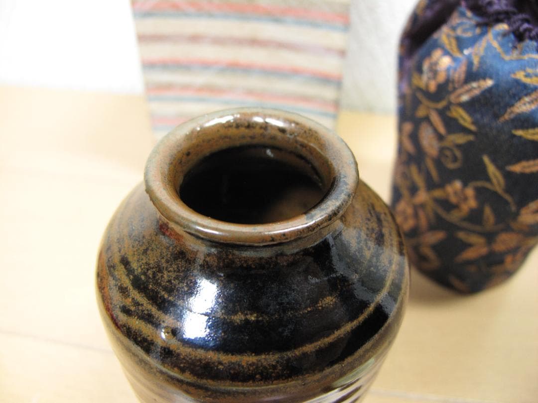 丹波　茶入　石田陶春？　茶道具