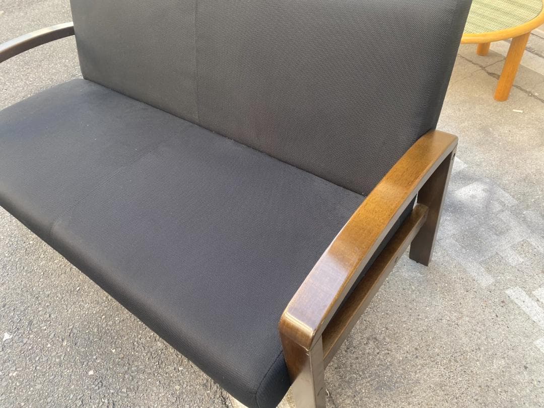 A717♠️コクヨ 2人掛けソファ 応接ソファ