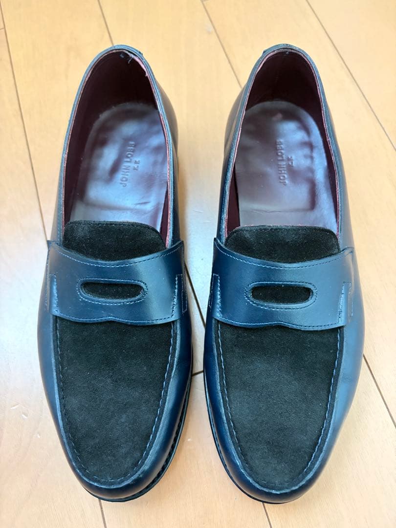 K*様 オーダー品 ジョンロブ ロペス LOPES 5E コンビ ネイビー ブラ