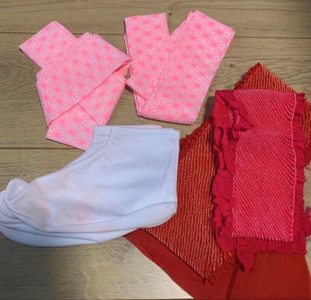 【値下げ】七五三 女の子 着物セット 赤色