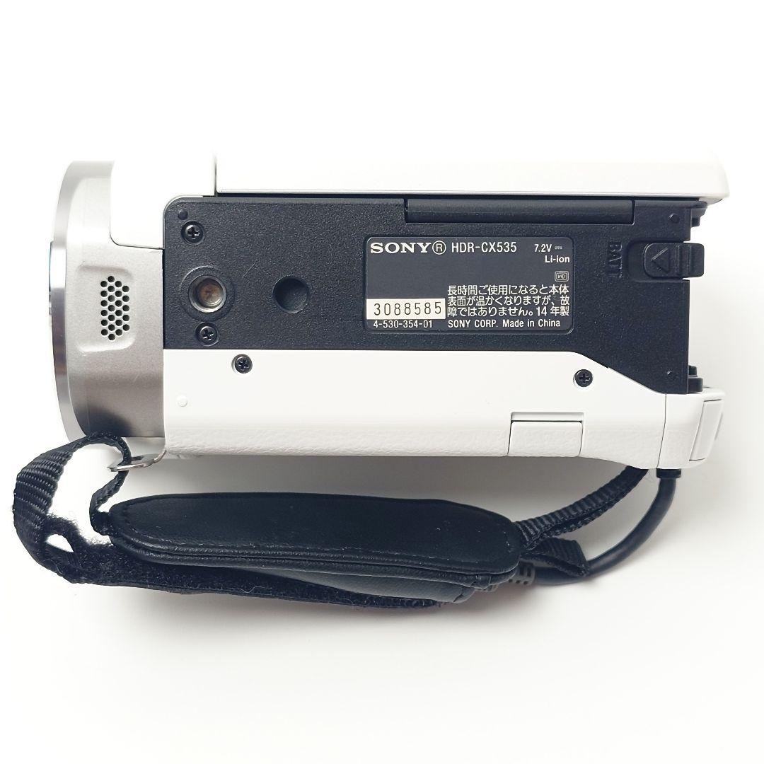 美品■SONY Handycam ハンディカム HDR-CX535 ホワイト