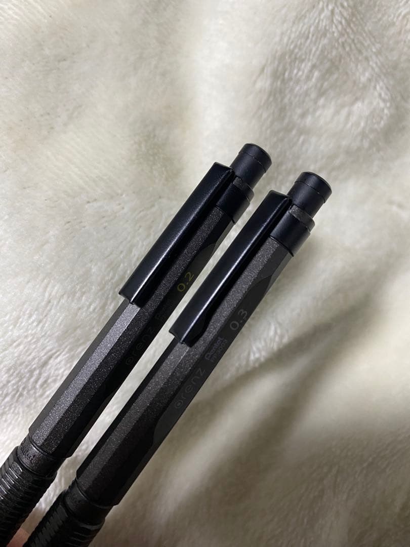 【限定色ガンメタ】ぺんてる オレンズネロ 0.2/0.3 2本セット（要メンテ）